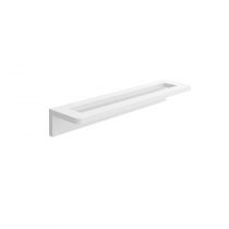 Porte-serviette SHIRO Solid Surface 40cm Blanc - SALGAR Réf. 26126