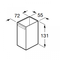 Porte-verre à poser Rubik Blanc - ROCA Réf. A816844001