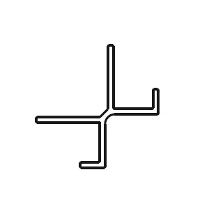 Profil� d\'angle ext�rieur Panolux Noir mat - JACOB DELAFON R�f. E63038-BL