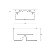 PROMO : Colonne de douche thermostatique M&eacute;tro ronde avec tablette Noir mat - Jacob Delafon R&eacute;f. E26589-BL