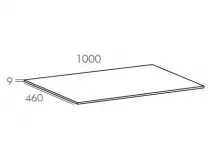 PROMO : Ensemble Dune 100cm 2 tiroirs Anthracite mat avec plan&agrave; poser Solidsurface (vasque &agrave; poser en option) - O\'DESIGN