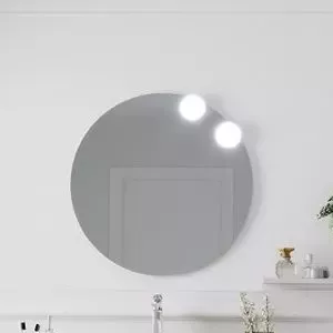 PROMO -25% : Miroir Initial �70cm avec antibu�e (spot en option) - DECOTEC R�f. 1746401
