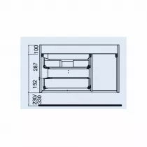 PROMO -30% : Ensemble UNIIQ 90cm 2 tiroirs / 1 porte Laque vert Bosque + Plan-vasque Solidsurface