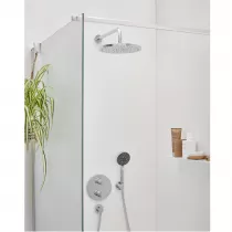 PROMO -50% : Ensemble douche encastr&eacute; thermostatique Modulo rond Chrom&eacute; - JACOB DELAFON R&eacute;f. E30758-CP