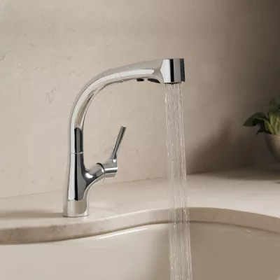 PROMO -50% : Mitigeur �vier Elate a douchette extractible Chrome - JACOB DELAFON R�f. E13963-CP