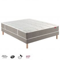 PROMO PACK : Matelas Epeda ATOLL Ferme 160x200cm - 570 ressorts ensachés multi-air + sommier double 160(2X80)x200cm