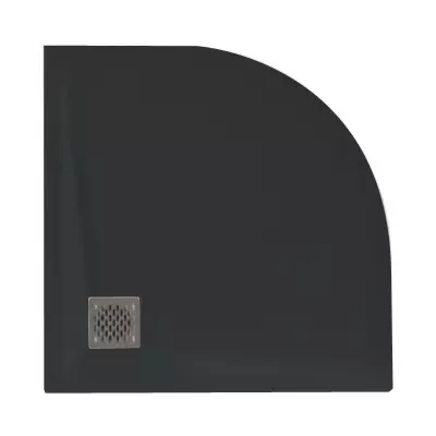 Receveur 1/4 de rond r�sine McBath Malenke Nox Stone Q5 Graphite