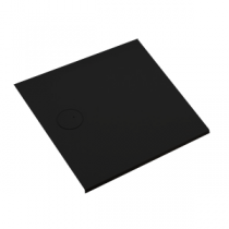 Receveur carré ajustable Yago 100x100cm Noir - LEDA Réf. L12YAC0100AD1