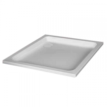 Receveur carré Frisbee 80x80cm cuve 50mm acrylique Blanc - LEDA Réf. L12FR6C0080