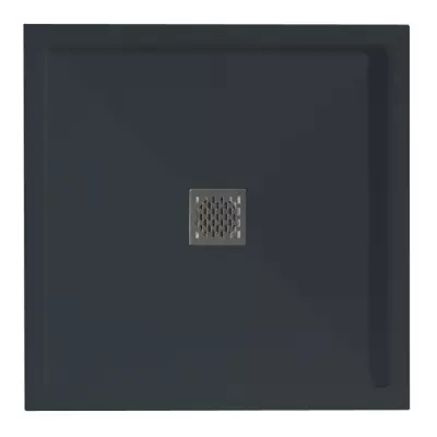 Receveur carr� r�sine McBath Malenke Cover Stone Q3 Anthracite