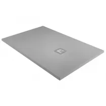 Receveur de douche Alicante 90x90cm Solidstone Gris basalte - OZE Réf. ALICANTE90X90GB