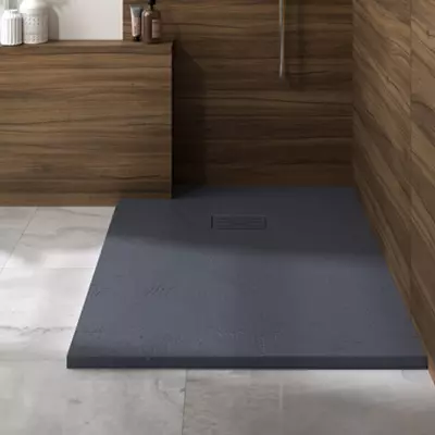 Receveur d�coupable extra plat Kinerock Evo 120x90cm Gris anthracite - KINEDO R�f. RD9015A