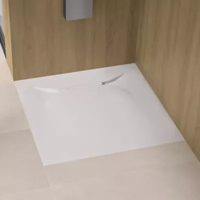 Receveur extra-plat Kinediva 90x90cm Biolex Blanc - KINEDO R�f. RD180