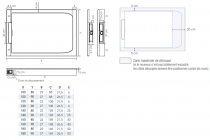 Receveur extra-plat Kineline 100x80cm Biolex Sable - KINEDO Réf. RD2000S