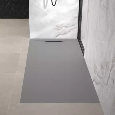 Receveur extra-plat Kineline 100x90cm Biolex Gris Pierre - KINEDO R�f. RD2001P
