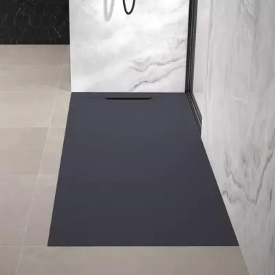 Receveur extra-plat Kineline 180x80cm Biolex Anthracite - KINEDO R�f. RD2008A