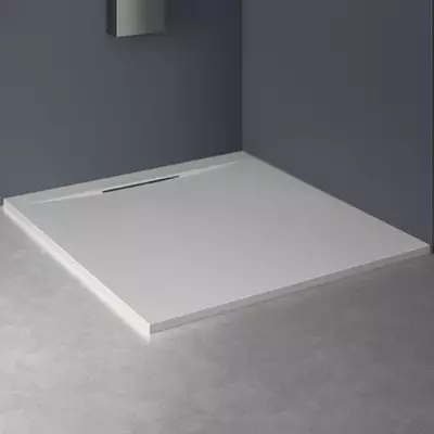 Receveur extra-plat Kineline 80x80cm Biolex Blanc - KINEDO R�f. RD320