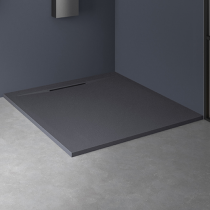 Receveur extra-plat Kineline 80x80cm Biolex Gris anthracite - KINEDO Réf. RD320A