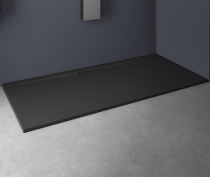 Receveur extra-plat Kineline 80x80cm Biolex Noir - KINEDO Réf. RD320N