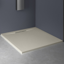 Receveur extra-plat Kineline 80x80cm Biolex Sable - KINEDO Réf. RD320S