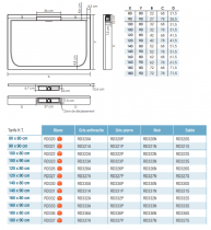 Receveur extra-plat Kineline 90x90cm Biolex Sable - KINEDO Réf. RD321S