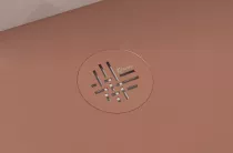 Receveur Kinesurf Nova 160x70cm Terracotta mat - KINEDO Réf. RD1244TM