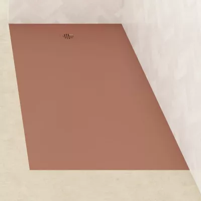 Receveur Kinesurf Nova 170x90cm Terracotta mat  - KINEDO R�f. RD1250TM