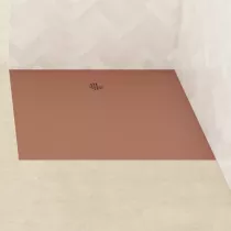 Receveur Kinesurf Nova 80x80cm Terracotta mat - KINEDO Réf. RD1230TM