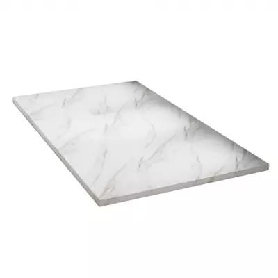 Receveur r�sine McBatch Mirage Decornox Stone Calacatta Blanco largeur 80cm
