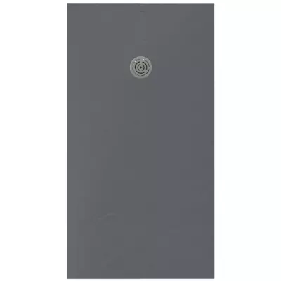 Receveur r�sine McBath Centuria Nox Slate Anthracite largeur 80cm - bonde ronde