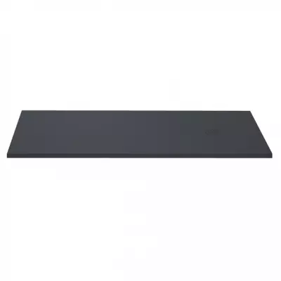 Receveur r�sine McBath Centuria Nox Slate Basalte largeur 75cm - bonde carr�e