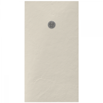 Receveur résine McBath Centuria Nox Slate Beige largeur 100cm - bonde ronde