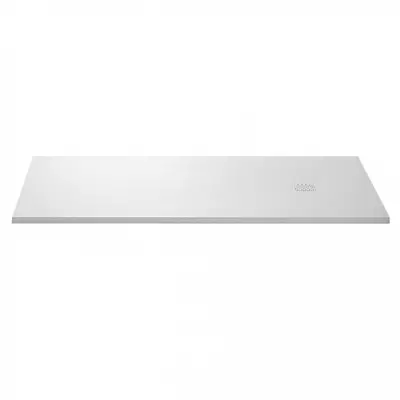 Receveur r�sine McBath Centuria Nox Slate Blanc largeur 80cm - bonde carr�e