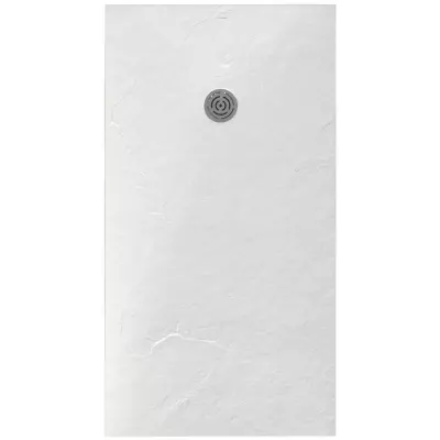 Receveur r�sine McBath Centuria Nox Slate Blanco largeur 75cm - bonde ronde