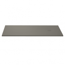 Receveur résine McBath Centuria Nox Slate Ciment largeur 100cm - bonde carrée