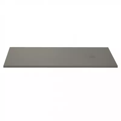 Receveur r�sine McBath Centuria Nox Slate Ciment largeur 90cm - bonde carr�e