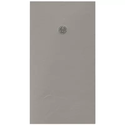 Receveur r�sine McBath Centuria Nox Slate Ciment largeur 90cm - bonde ronde