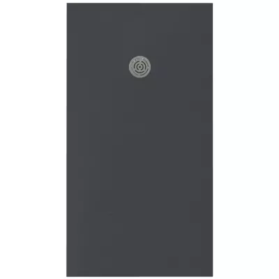 Receveur r�sine McBath Centuria Nox Slate Graphite largeur 75cm - bonde ronde