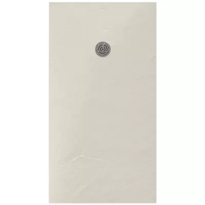 Receveur r�sine McBath Centuria Nox Slate Ivoire largeur 80cm - bonde ronde