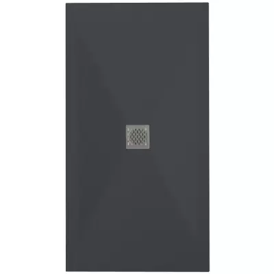 Receveur r�sine McBath Coliseo Nox Stone Anthracite largeur 90cm