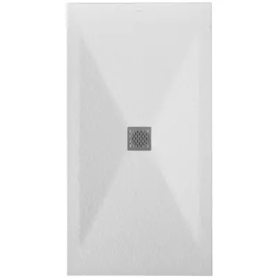 Receveur r�sine McBath Coliseo Nox Stone Blanc largeur 80cm