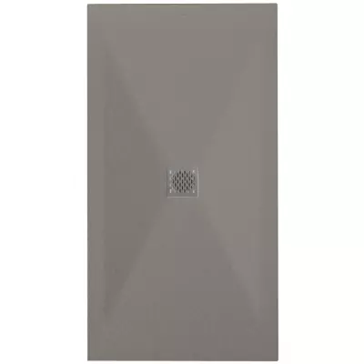 Receveur r�sine McBath Coliseo Nox Stone Ciment largeur 75cm