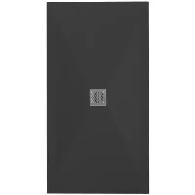 Receveur r�sine McBath Coliseo Nox Stone Graphite largeur 90cm
