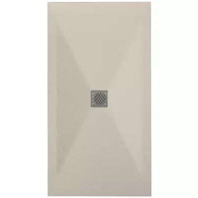 Receveur r�sine McBath Coliseo Nox Stone Ivoire largeur 75cm
