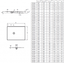 Receveur Singulier 200x80cm Gris Ardoise - JACOB DELAFON Réf. E67034-NAD