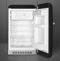 Réfrigérateur 1 porte  pose libre 101+13l A++ Noir charnières à droite - SMEG Réf. FAB10RBL2