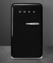 Réfrigérateur 1 porte pose libre 101+13l A++ Noir charnières à gauche - SMEG Réf. FAB10LBL2