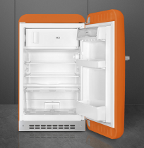 Réfrigérateur 1 porte pose libre 101+13l A++ Orange charnières à droite - SMEG Réf. FAB10ROR2