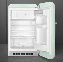Réfrigérateur 1 porte pose libre 101+13l A++ Vert d\'eau charnières à droite - SMEG Réf. FAB10RPG2