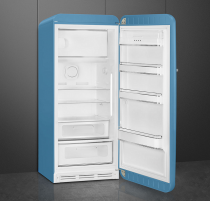 Réfrigérateur 1 porte pose libre 244+26l D Bleu ciel charnières à droite - SMEG Années 50 Réf. FAB28RDLB5